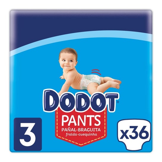 Dodot Infant Diaper Pants T- 3 6-11 Kg 36Uds