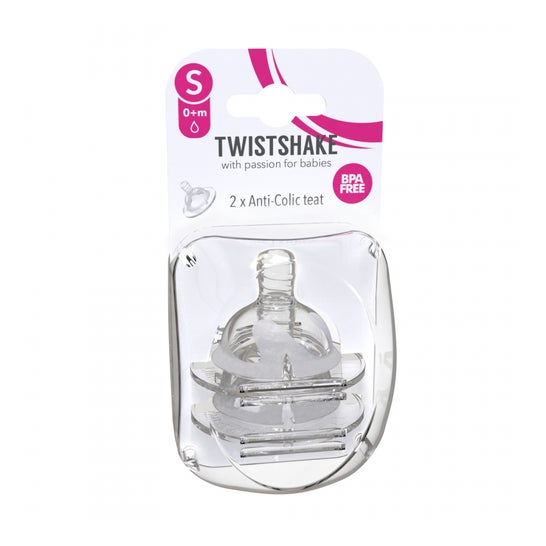 Twistshake Tetina Anticólico Plus +6m 2 unidades