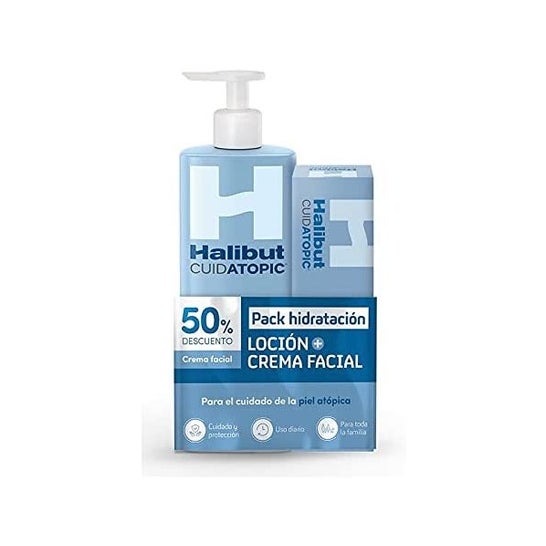 Halibut Cuidatopic Pack Loción + Crema Facial