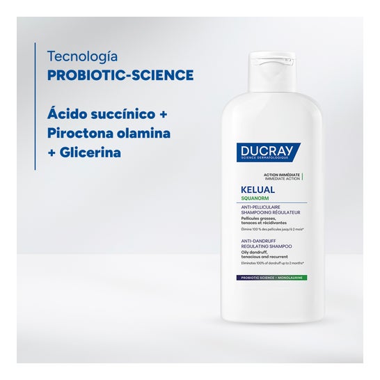 Ducray Squanorm Champú Anticaspa Caspa Grasa 400ml