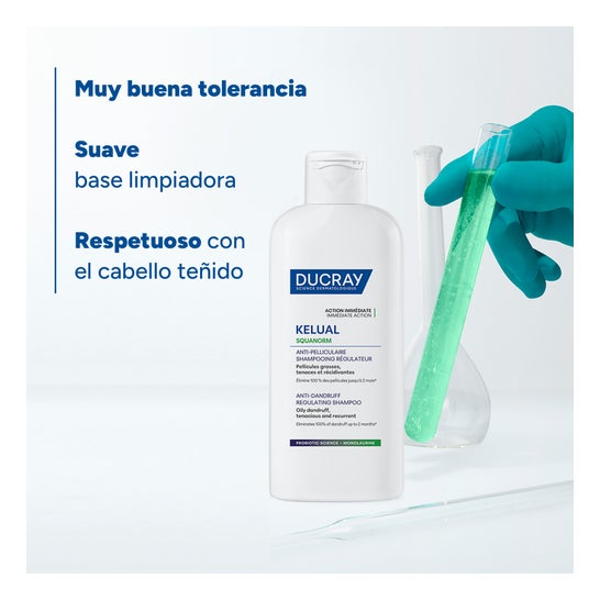 Ducray Squanorm Champú Anticaspa Caspa Grasa 400ml