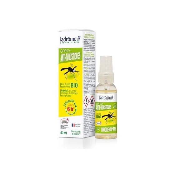 Ladrome Mosquito Spray con Aceites Esenciales Orgánicos 50ml