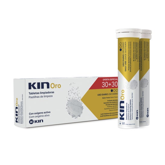Kin Gold Cleaning Tablets 2x30 uts