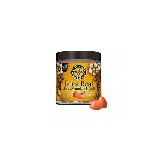 Black Bee Gummies Jalea Real Miel Manuka + Propolis Gummies 60uds