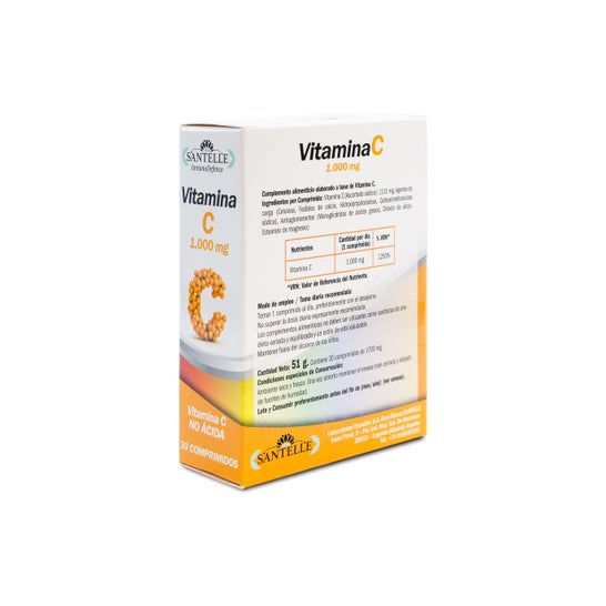 Santelle Vitamin C Nicht sauer 30Kapseln