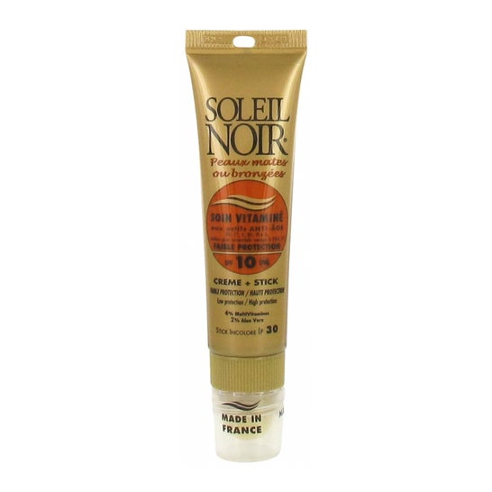 Soleil Noir Combi Sun Stick Sun Stick Sunscreen Cream SPF10 20ml + Stick SPF30
