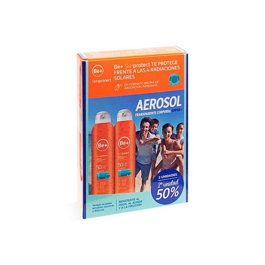 BE+ Skinprotect Protect Duplo Aerosol SPF50+ 2x200ml