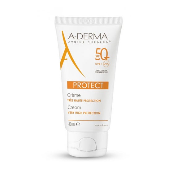 Crema fotoprotettiva A-derma SPF50 per pelli normali e secche 40ml
