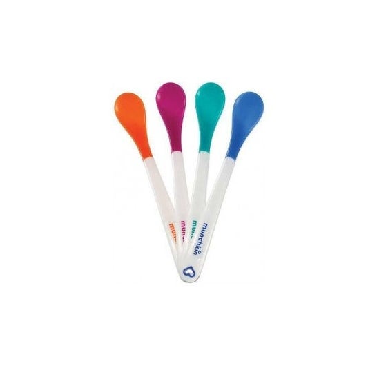 Munchkin Pack Thermosensitive Spoons White Hot 4 Units