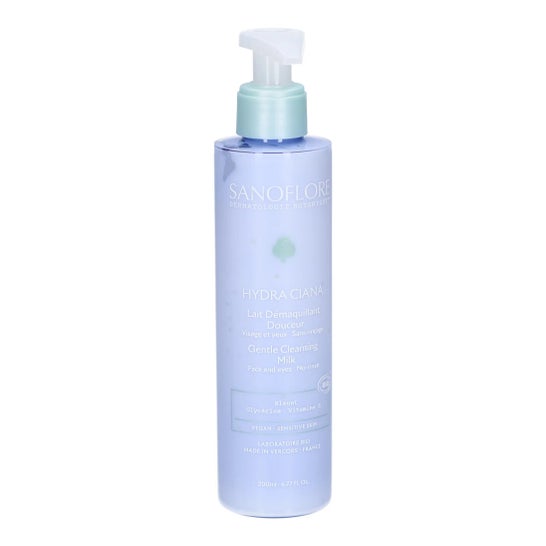 Sanoflore Hydra Ciana Leche Limpiadora Calmante 200 ml
