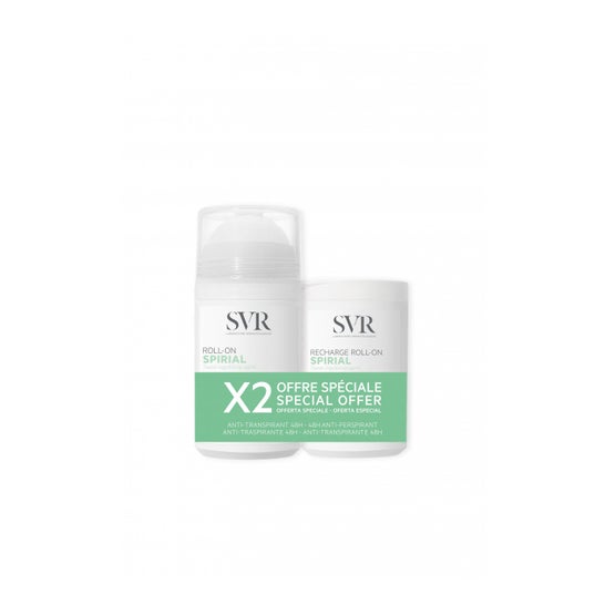 SVR Spirial Roll-on Desodorante Antitranspirante 48H 50ml + Recarga 50ml