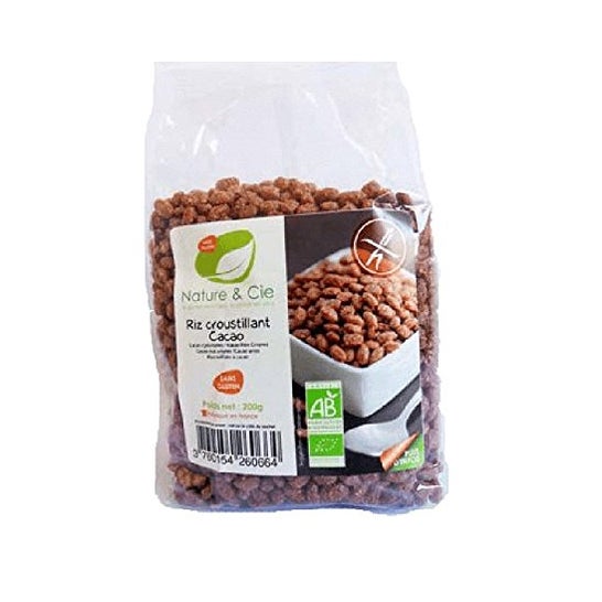Nature&Cie Økologisk chokolade Svulmet ris med glutenfri chokolade 200g