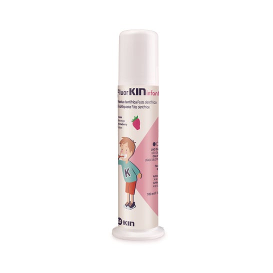 Fluor-Kin Infantil dentífrico fresa 100ml