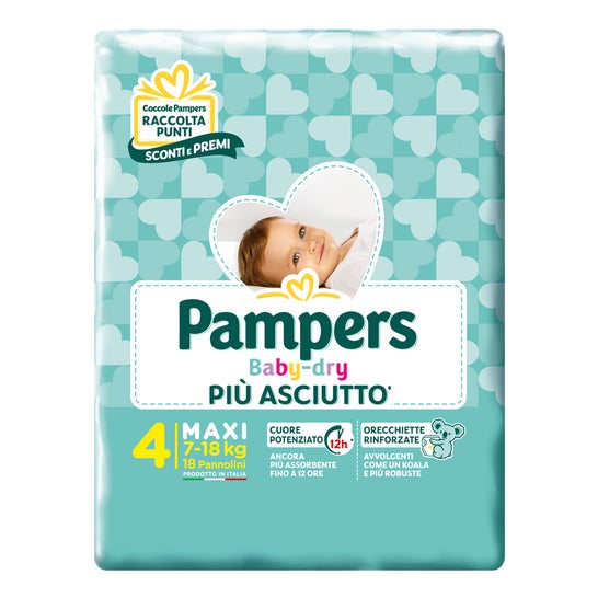 Pampers Baby Dry Maxi Talla 4 18uds