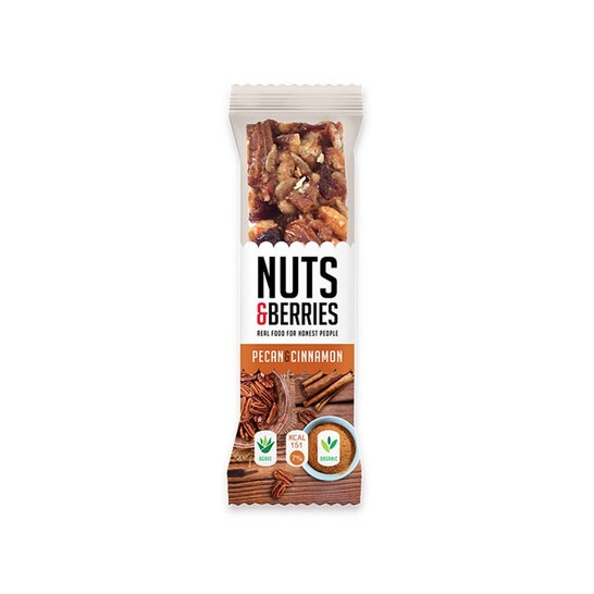 Nuts&Berries Nuts & Berries kaneel noten reep 30g