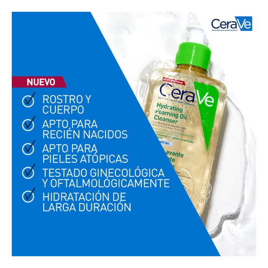 CeraVe® Limpiador en Aceite Espumoso Hidratante 473ml