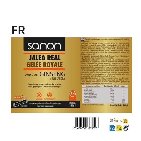 Sanon Jalea Real con Ginseng + Schisandra 36 sticks