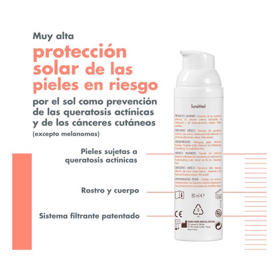 Avène SUNSIMED KA SPF50+ para Queratosis Actínica 80ml