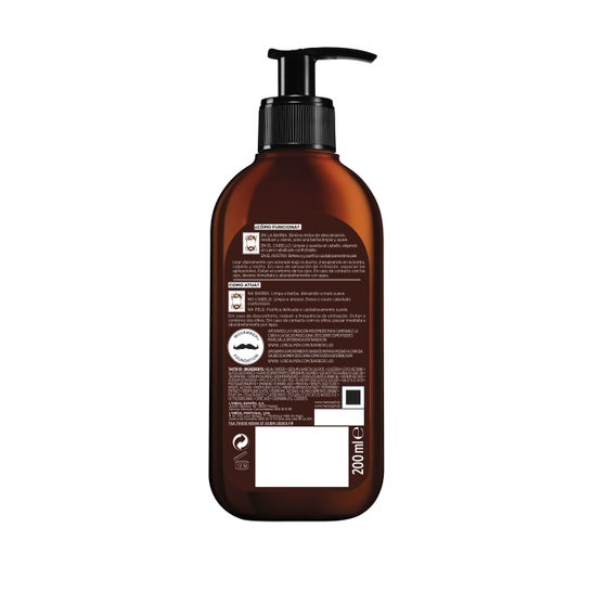 L'Oreal Men Expert Barber Club Shampoo barba-viso-capelli 200ml