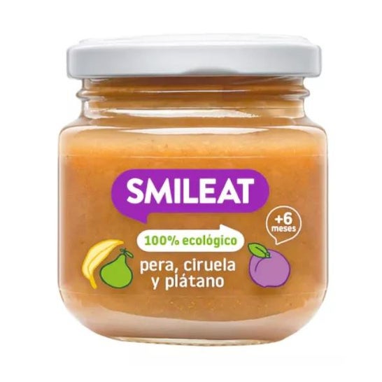 Smileat tre vaso di frutta 100% biologico 130g