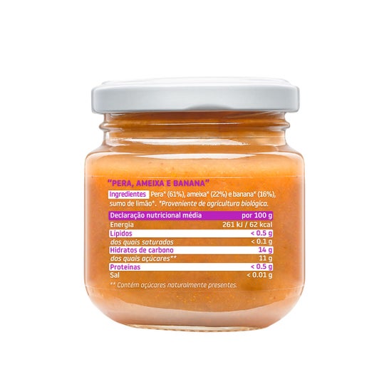 Smileat tre vaso di frutta 100% biologico 130g