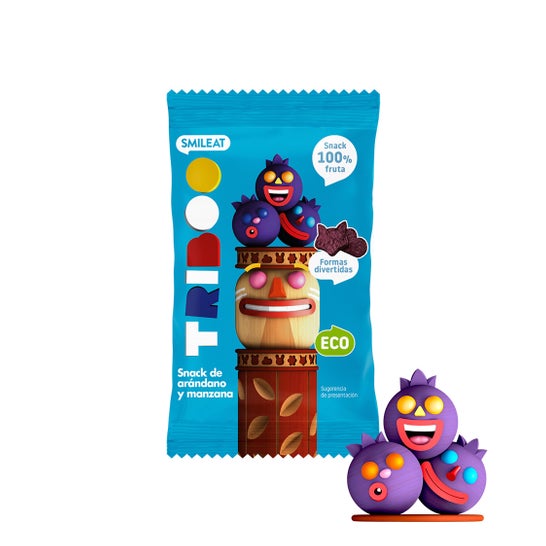 Smileat Triboo Snack Ecológico de Arándano y Manzana 25 g