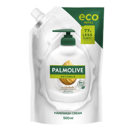 Palmolive Naturals Jabón de Manos Leche y Almendra Recarga 500ml