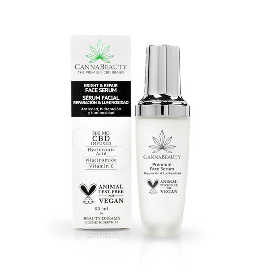 CannaBeauty Sérum Facial Premium Reparación & Luminosidad CBD 50ml