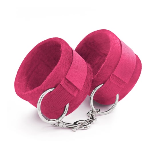 Crushious Tough Love Esposas Velcro Cadena 40 cm Extra Rosa 1 ud