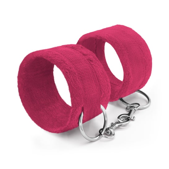 Crushious Tough Love Esposas Velcro Cadena 40 cm Extra Rosa 1 ud