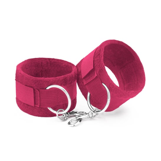 Crushious Tough Love Esposas Velcro Cadena 40 cm Extra Rosa 1 ud