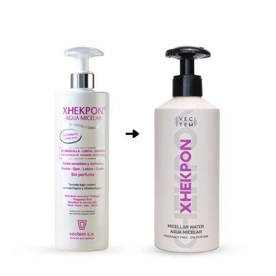Xhekpon Micellar Water With Collagen And Aloe Vera, 400 Ml