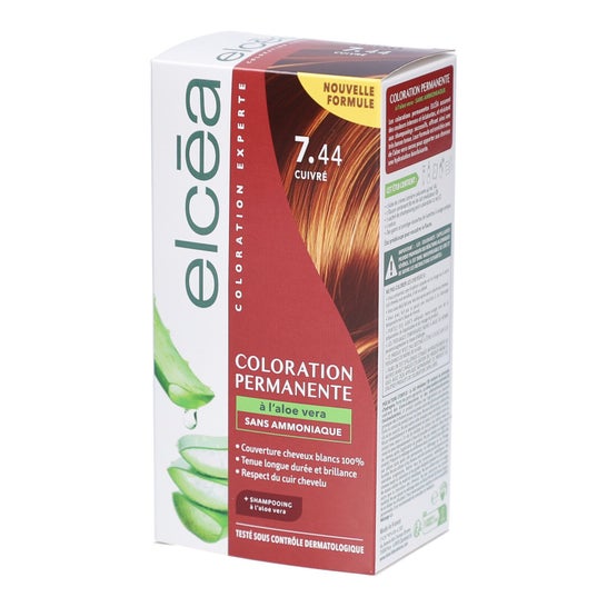Elcea Coloración Permanente Aloe Vera 7.44 Cobre 140 ml