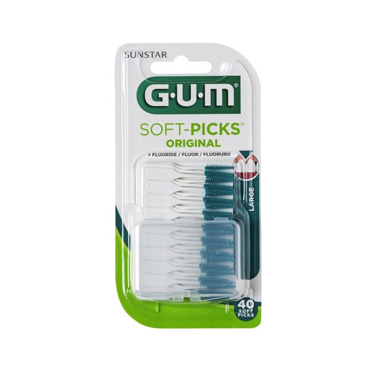 Gum Soft-Picks Interdentale Tandenstoker Groot 40 stuks
