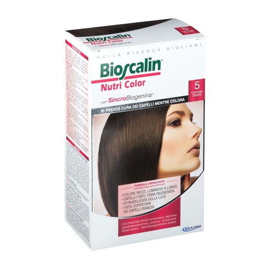 Bioscalin Nutricolor+ Haarkleur 5 Lichtbruin 1 Eenheid