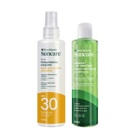 DocMorris Pack  Suncare  Spray Corporal SPF30 200ml +Aftersun Gel 200ml