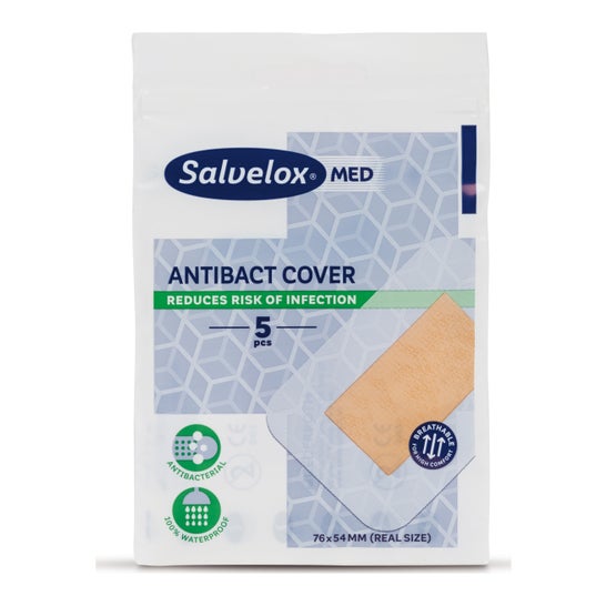 Salvelox Med antibakterielle Cover adhesive dressing 5uds