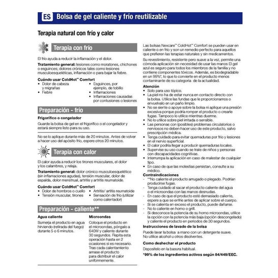 Nexcare® ColdHot Confort bolsa 10x26,5cm Nexcare® ColdHot Confort bolsa 10x26,5cm