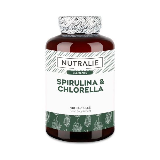 Nutralie Espirulina & Chlorella 1800mg Vegana 180caps