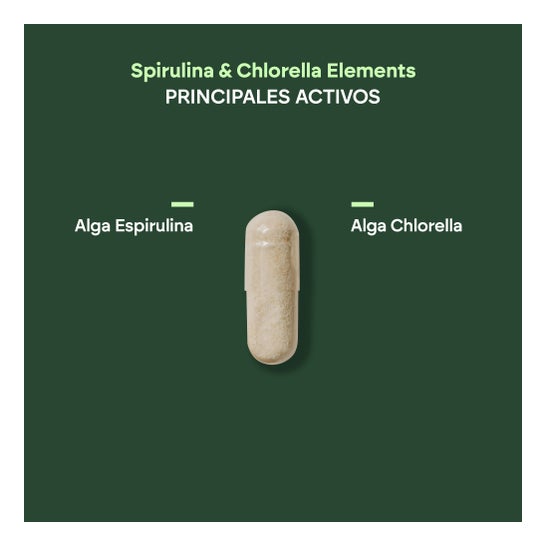 Nutralie Espirulina & Chlorella 1800 mg Vegana 180 caps