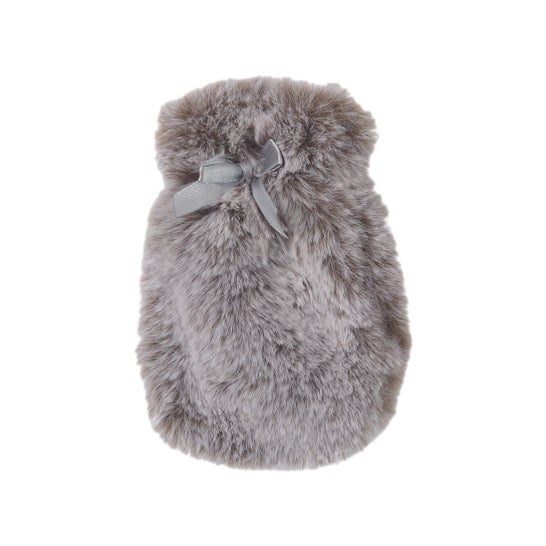 Lcdt Set Calentador Peluche Bolsa Rosa y Gris 1ud