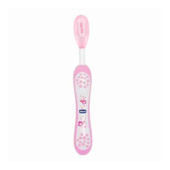 Chicco Escova Dentes Rosa +6M 1 Unidade Chicco Escova Dentes Rosa +6M 1 Unidade