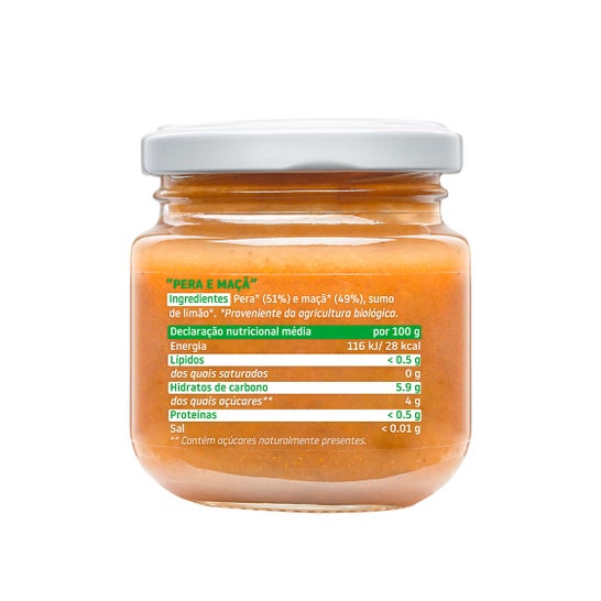 Smileat Mela Pera Tarrito 100% biologico 130g
