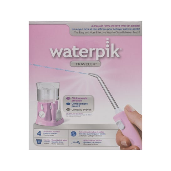 Waterpik® Traveler irrigador bucal eléctrico rosa WP-300