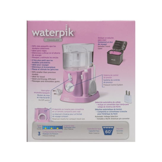 Waterpik® Traveler irrigador bucal eléctrico rosa WP-300