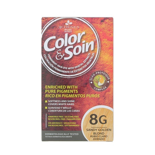 Color & Soin Coloration Blond Light Golden 8G 135ml