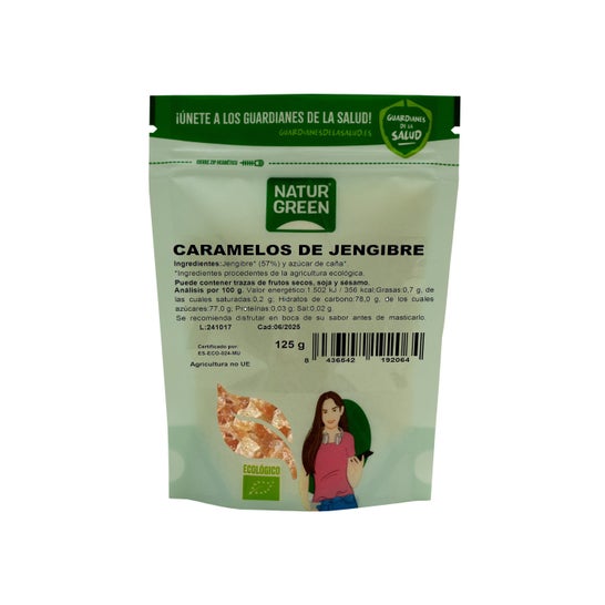 Naturgreen Organic Ginger Candies 125g