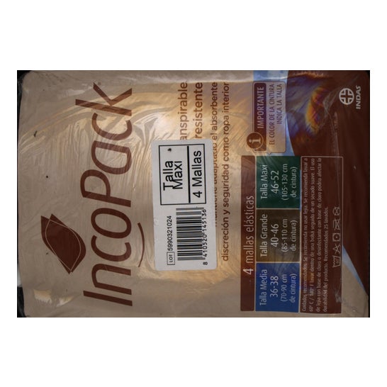 Incopack Waschbare elastische Höschen T-Maxi 4 Stück