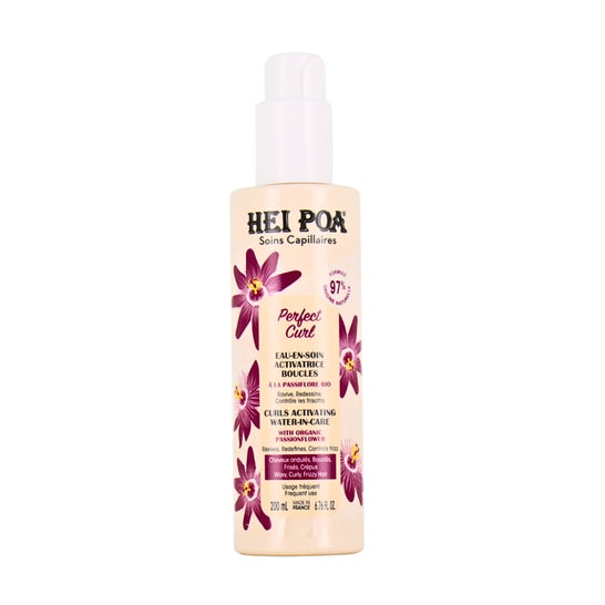 Hei Poa Perfect Curl Agua de Tratamiento Activadora de Rizos 200 ml
