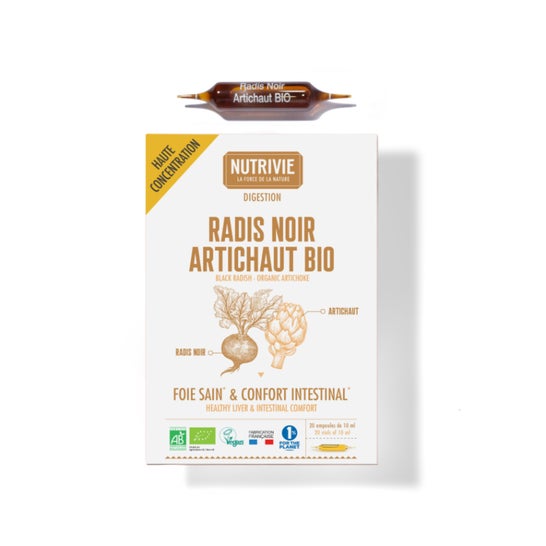 Nutrivie Rábano Negro Alcachofa Bio 20 Ampollas